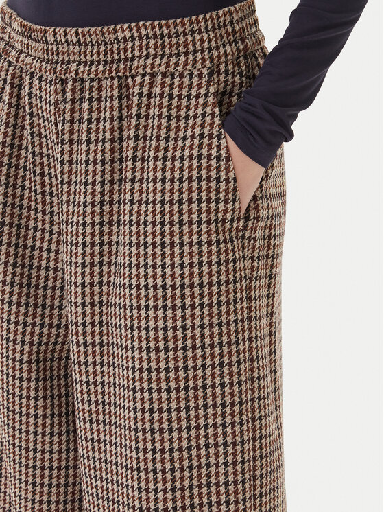 Weekend Max Mara Weekend Max Mara Szövet nadrág Ebe 2525136052 Bézs Wide Leg