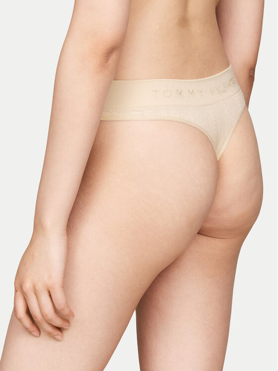 Tommy Hilfiger Tommy Hilfiger Kalhotky string UW0UW05503 Béžová