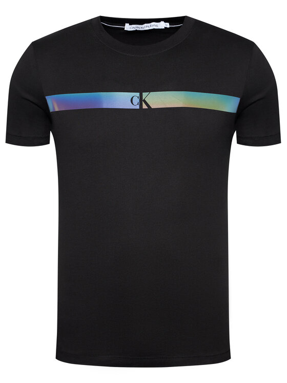 Calvin Klein Jeans T-shirt J30J317165 Nero Regular Fit • Modivo.it