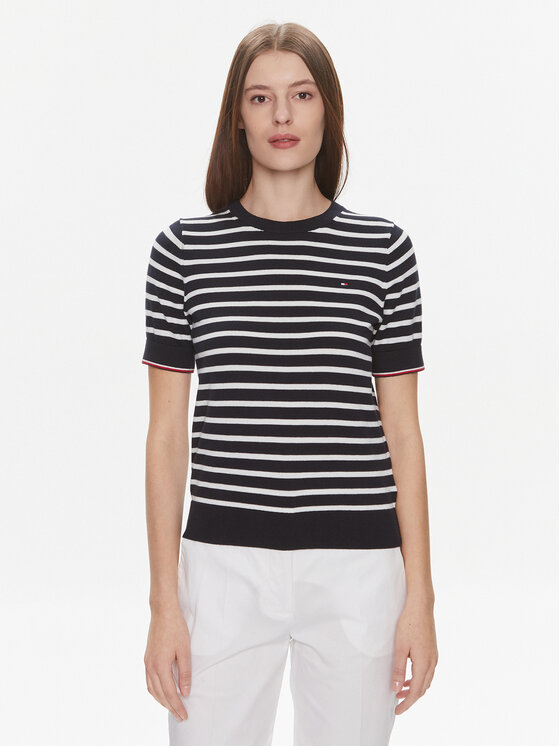 Tommy Hilfiger Tommy Hilfiger Svetr WW0WW38724 Černá Regular Fit