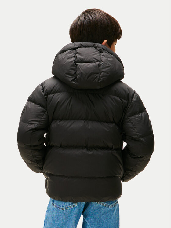 Tommy Hilfiger Tommy Hilfiger Vatovaná bunda Essential KB0KB10091 D Černá Regular Fit