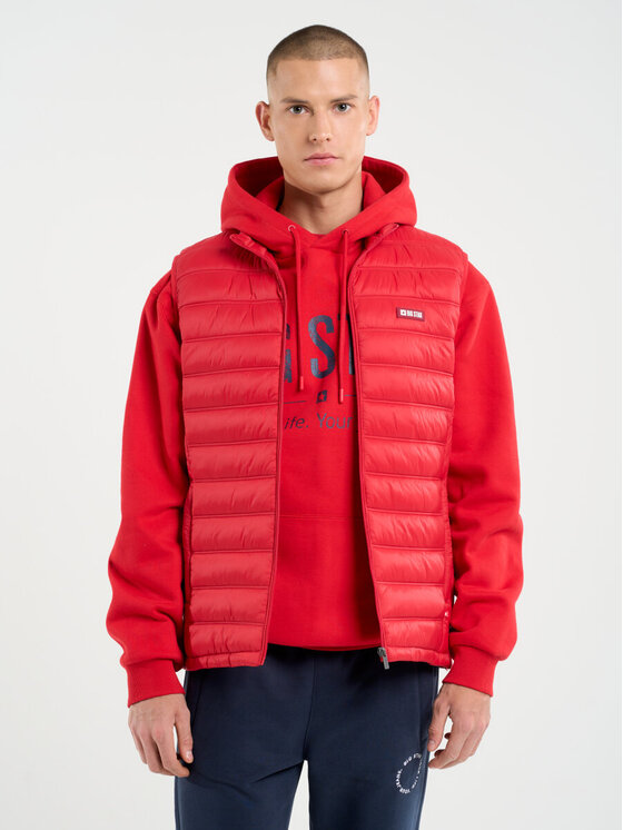 BIG STAR BIG STAR Kamizelka JAXOON_603_130 Czerwony Basic Fit