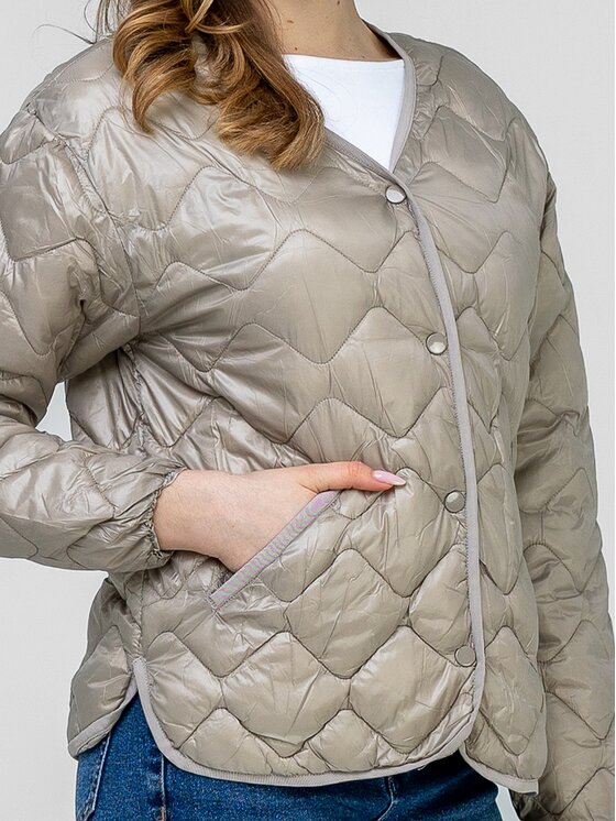 Perso Perso Bunda pro přechodné období BLE260048F Béžová Regular Fit