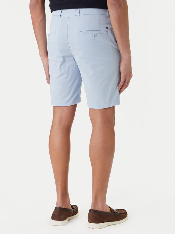 Tommy Hilfiger Tommy Hilfiger Pantalon scurți din material Denton 9.5 MW0MW42351 Albastru deschis Slim Fit