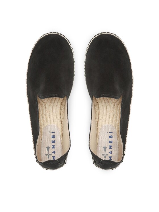 Manebi Manebi Espadrilky Flat Espadrilles K 1.0 C0 Černá