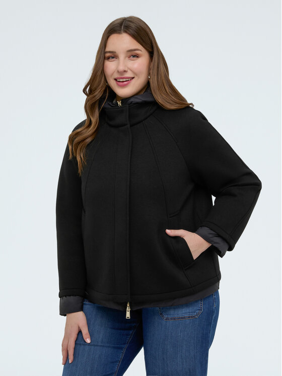 Fiorella Rubino Fiorella Rubino Giubbotto piumino F057T001491N033 Nero A-Line Fit