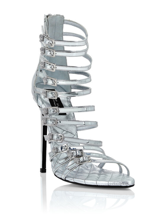PHILIPP PLEIN PHILIPP PLEIN Sandały 22675 Srebrny