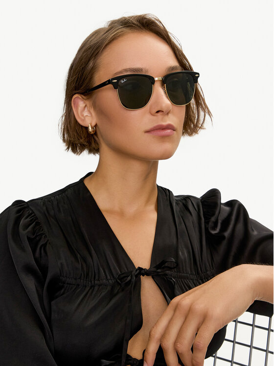 Ray-Ban Ray-Ban Ochelari de soare Clubmaster 0RB3016 W0365 Negru
