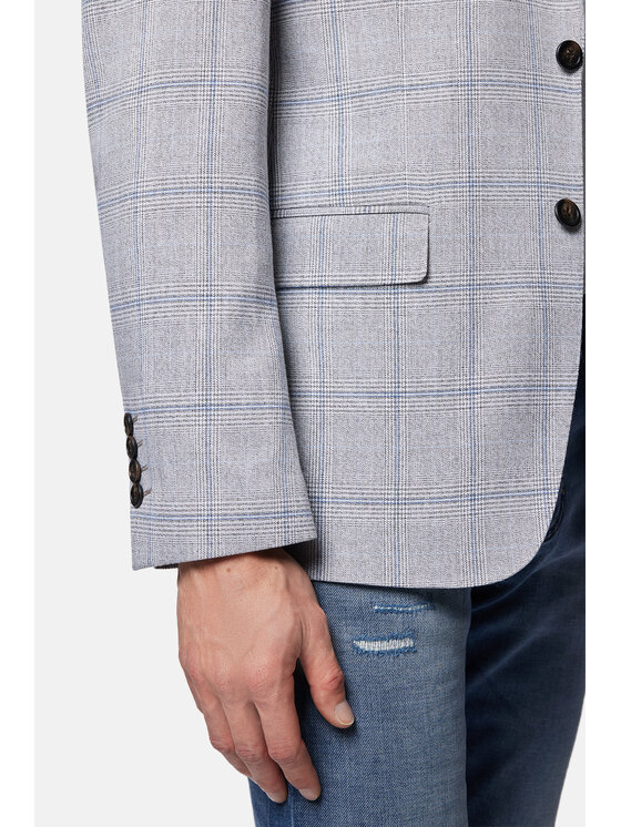 Lancerto Lancerto Marynarka Wilton MA131124000023 Szary Slim Fit