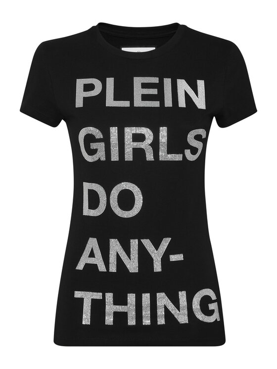 PHILIPP PLEIN PHILIPP PLEIN T-Shirt 20277 Czarny Skin Tight Fit