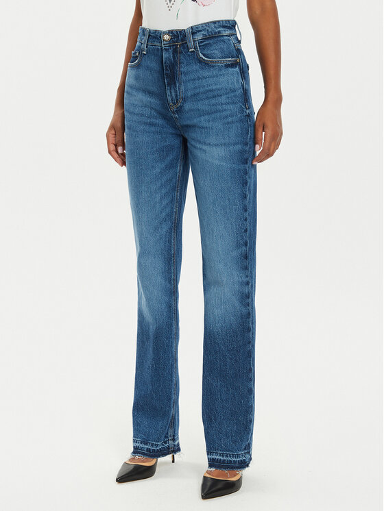 Guess Guess Дънки W4YA33 D5DD4 Тъмносин Straight Fit