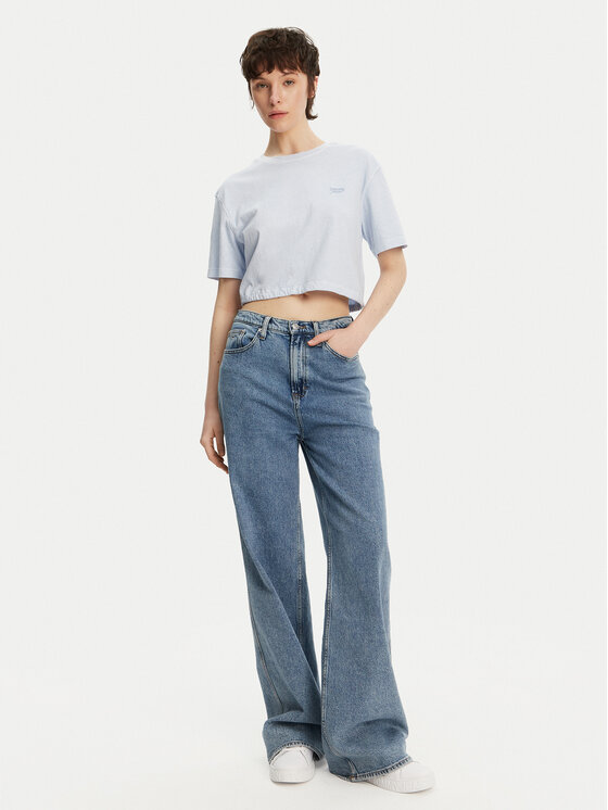 Tommy Jeans Tommy Jeans T-shirt DW0DW20324 Svijetloplava Relaxed Fit