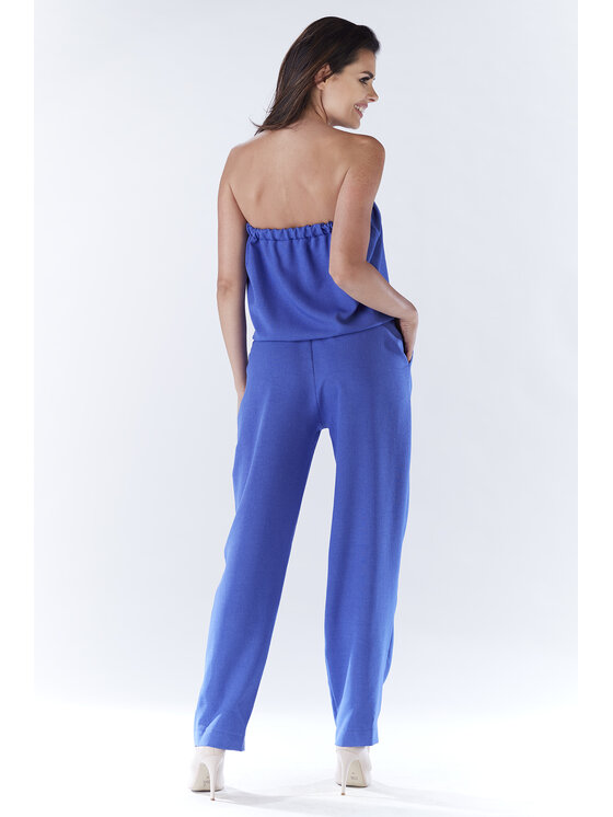 Awama Awama Kombinezon A182 Niebieski Basic Fit