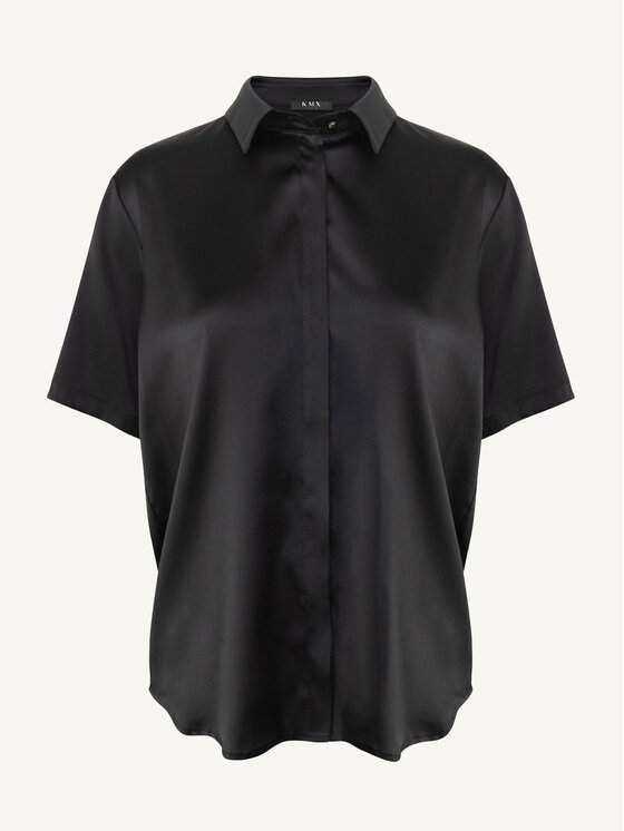 KMX Studio KMX Studio Bluzka 504840007 Czarny Straight Fit
