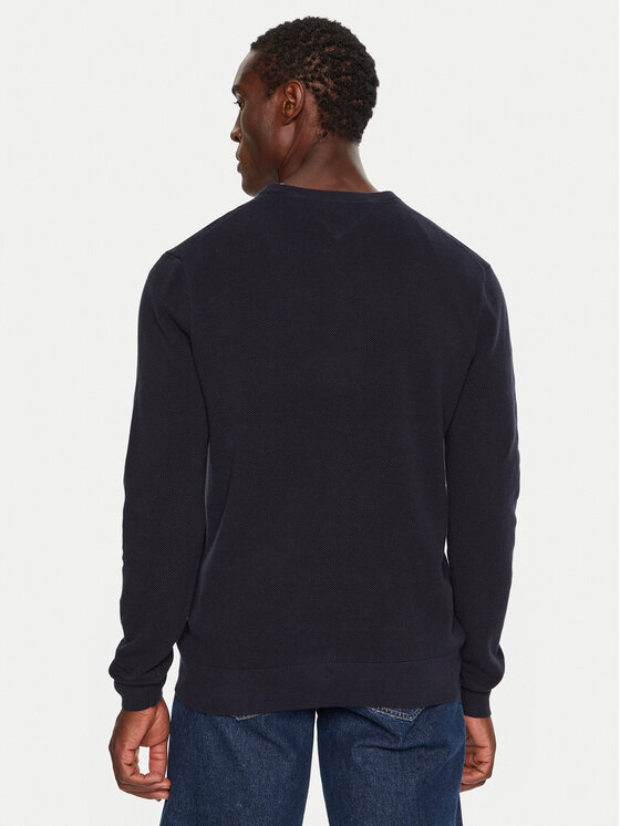 Tommy Hilfiger Tommy Hilfiger Sweter MW0MW36347 Granatowy Regular Fit