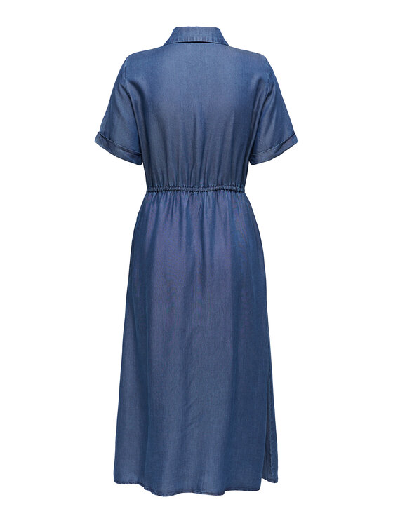 ONLY ONLY Džínové šaty Charis 15363971 Tmavomodrá Regular Fit
