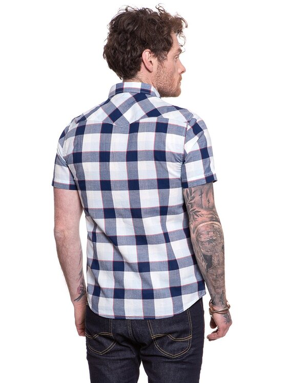 Lee Lee Koszula SS WESTERN Biały Slim Fit