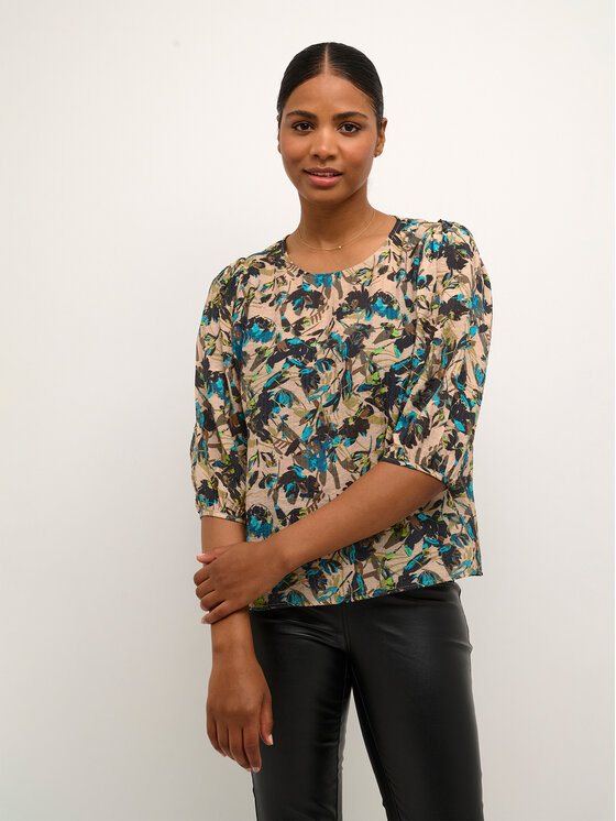 Kaffe Kaffe Majica Olga 10507643 Šarena Loose Fit