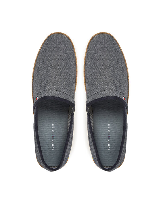 Tommy Hilfiger Tommy Hilfiger Espadryle Hilfiger Chambray Espadrille FM0FM05391 Niebieski