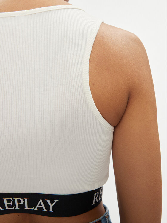REPLAY Replay Top W3782C.000.23687P Ekrüüvärv Slim Fit