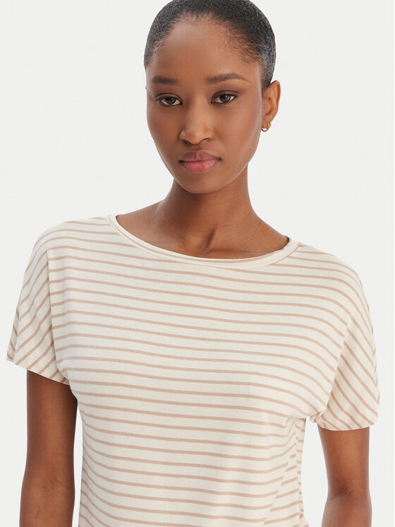 Marella Marella T-Shirt Emme by Marella Fervida 2615971021 Beżowy Regular Fit