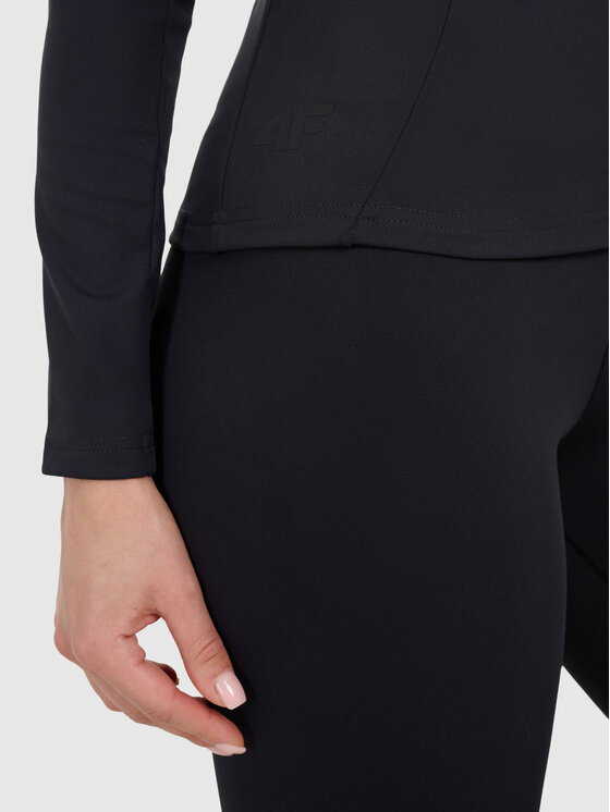 4F 4F Bluza MULTI ACTIVE Czarny Slim Fit