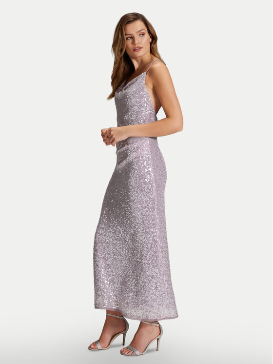 Swing Swing Официална рокля 5AH15800 Виолетов Slim Fit