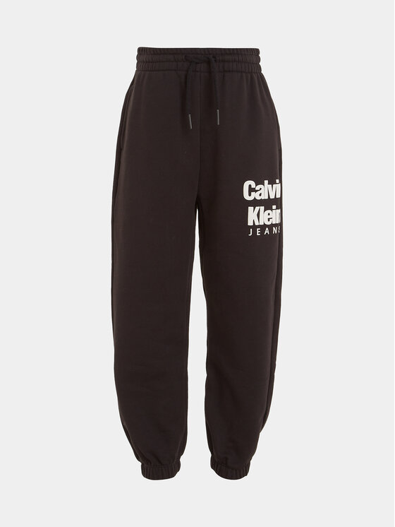 Calvin Klein Jeans Calvin Klein Jeans Teplákové nohavice IB0IB01816 Čierna Regular Fit