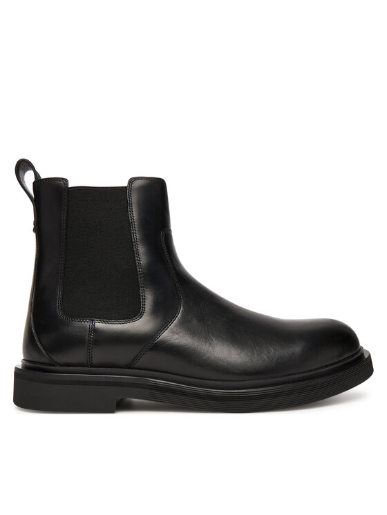 KARL LAGERFELD KARL LAGERFELD Kotníková obuv s elastickým prvkem KL12244 Černá