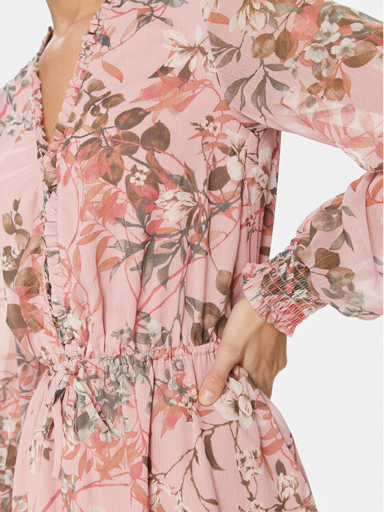 Guess Guess Rochie de zi Vanessa W4GK42 WDW82 Roz Regular Fit