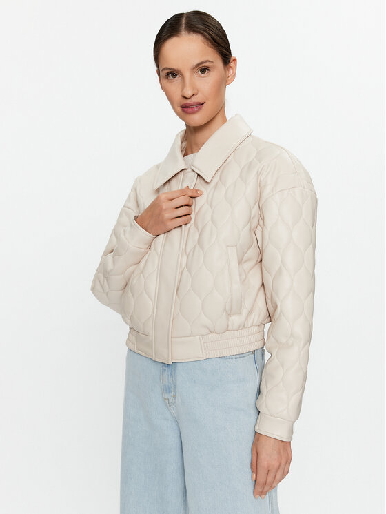 Glamorous Jakna iz umetnega usnja CK6701 Bež Regular Fit