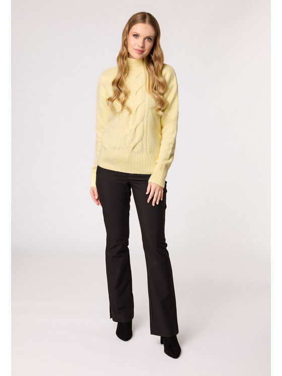 QUIOSQUE QUIOSQUE Sweter 6VF010 Żółty Regular Fit