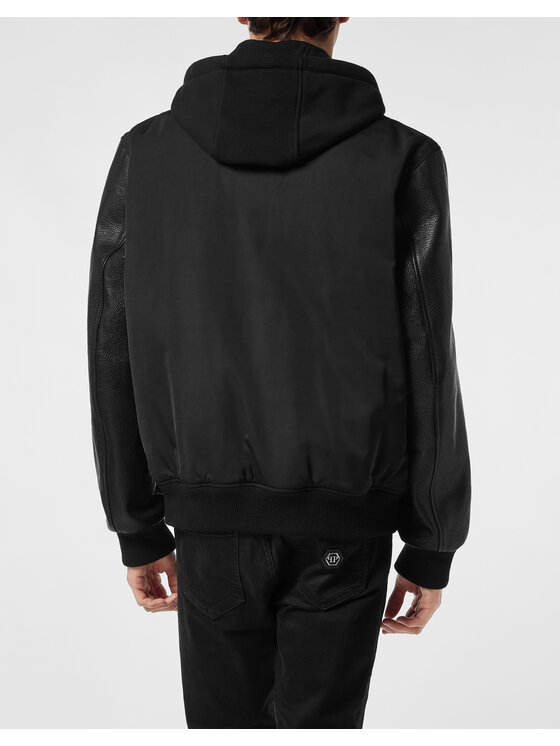 PHILIPP PLEIN PHILIPP PLEIN Giacca di pelle 26983 Nero Regular Fit