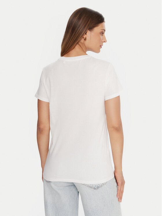 Guess Guess Тишърт W5BI32 K9RM1 Бял Relaxed Fit