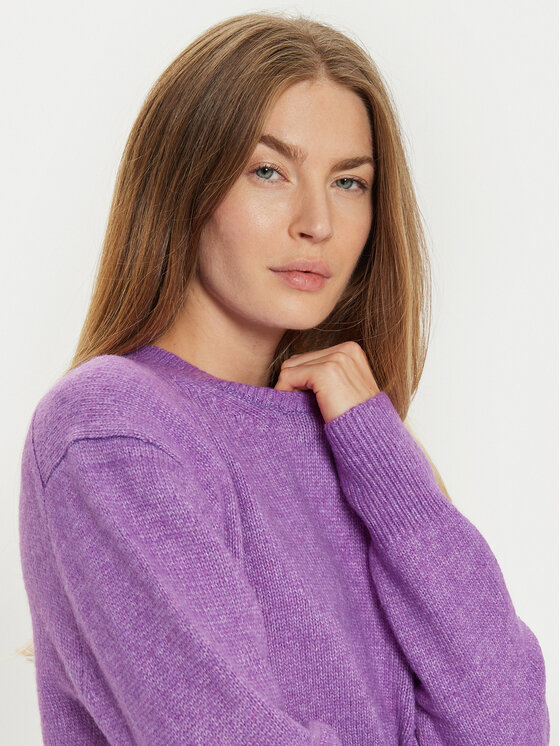 Brave Soul Brave Soul Sweater LK-248CARRY Lila Regular Fit