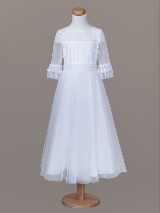 SLY SLY Sukienka 4SM-11 Biały Comfortable Fit