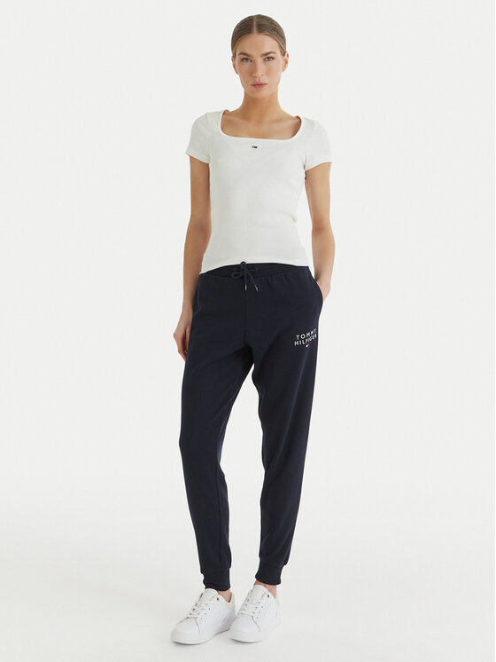 Tommy Hilfiger Tommy Hilfiger Pantaloni trening UW0UW04522 Bleumarin Regular Fit
