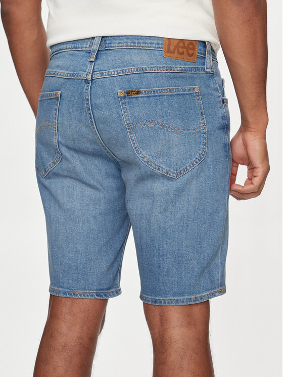 Lee Lee Pantaloncini di jeans Rider 112349232 Blu Slim Fit