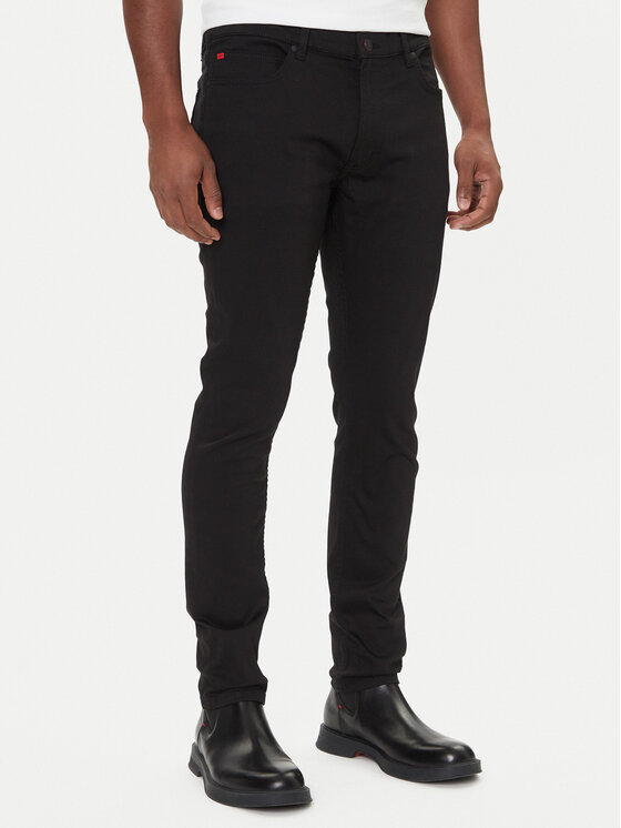 HUGO HUGO Traperice 50547253 Crna Extra Slim Fit