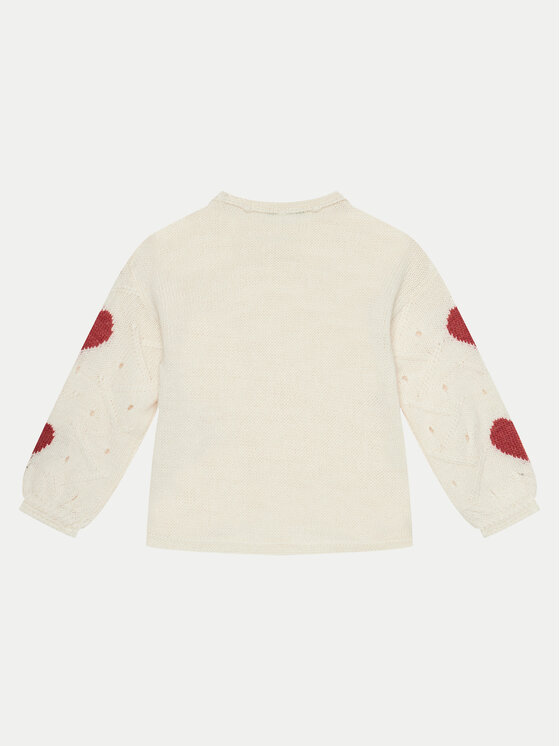 United Colors Of Benetton United Colors Of Benetton Pulover 1076H102A Bela Regular Fit
