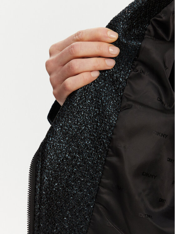 DKNY DKNY Übergangsjacke P4JJ6XIY Schwarz Regular Fit