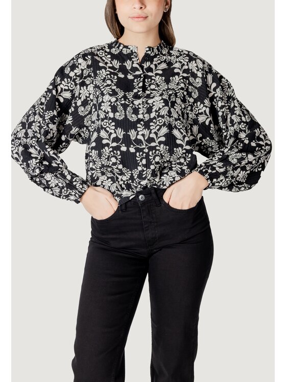 ICHI ICHI Blusa IHGOCINA SH Nero Long Fit