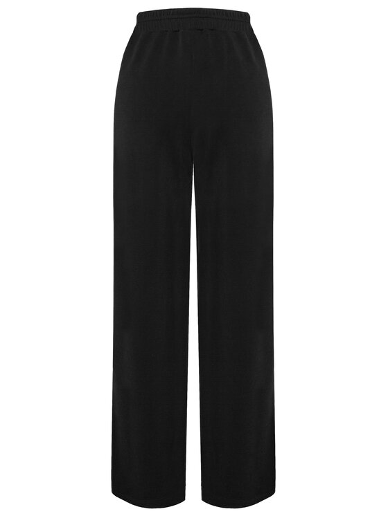 Magda Matyja Magda Matyja Spodnie dzianinowe JETLAG TROUSERS BLACK Czarny Loose Fit