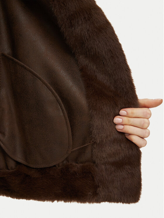 Luisa Spagnoli Luisa Spagnoli Pelliccia Stelle 543832 Marrone Oversize