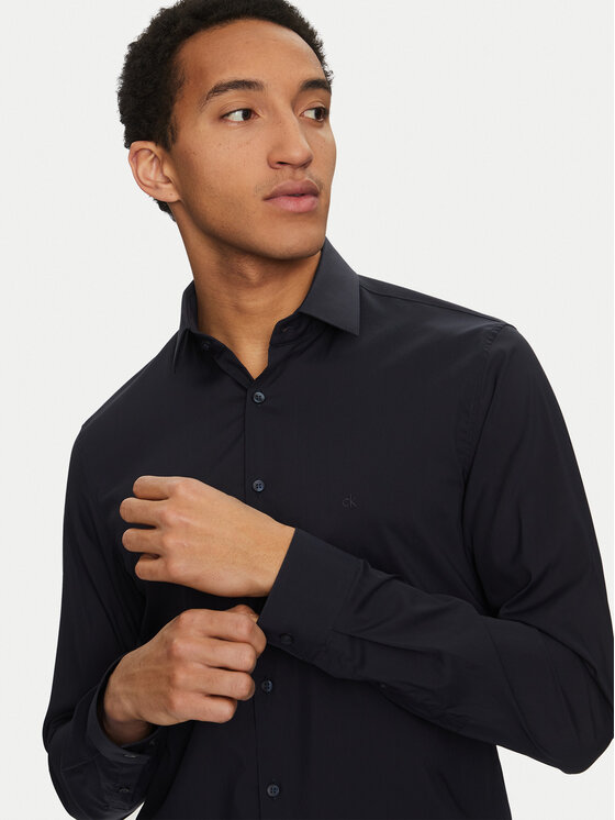 Calvin Klein Calvin Klein Πουκάμισο K10K114356 Σκούρο μπλε Regular Fit