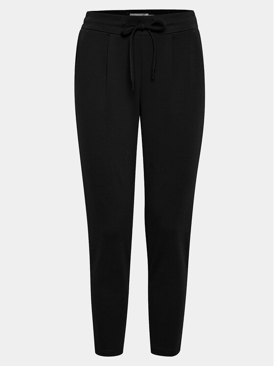 ICHI ICHI Pantaloni di tessuto 20104757 Nero Slim Fit