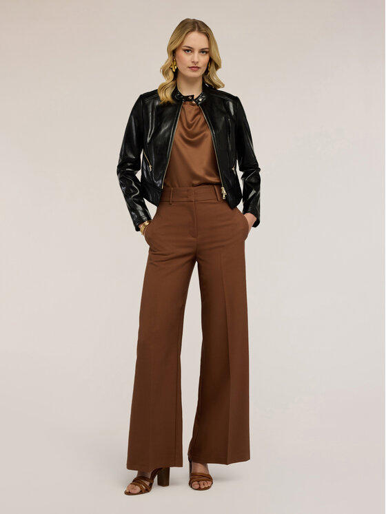 Motivi Motivi Pantaloni di tessuto P046Q004386N022 Marrone Over Fit