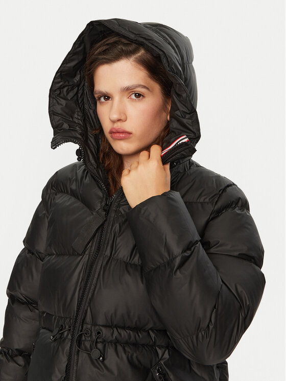 Hunter Hunter Vatovaná bunda HARW1295242 Černá Regular Fit
