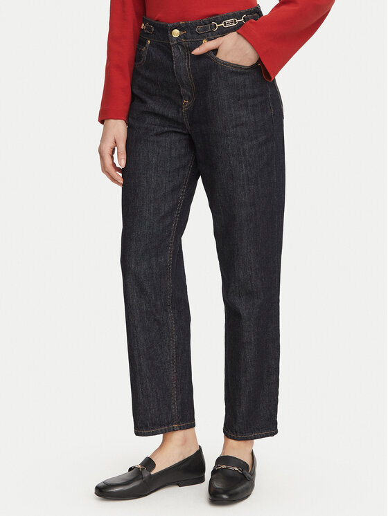 Tommy Hilfiger Tommy Hilfiger Jeansy Jackie WW0WW51405 Granatowy Tapered Fit
