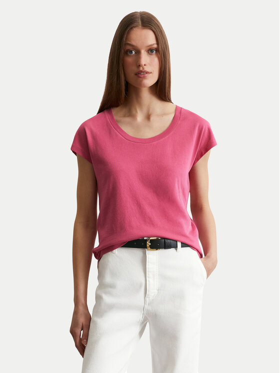 Marc O'Polo Damski T-Shirt, rozmiar S, Różowy, 516 2100 50073
